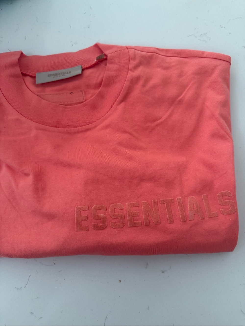 Essentials Coral Pink Crewneck Sweatshirt xl unisex